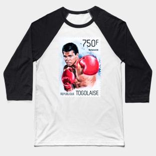 Muhammad Ali Postage Stamp Baseball T-Shirt